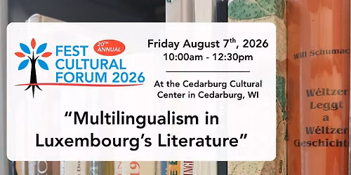 Fest Cultural Forum: Multilingualism in Luxembourg's Literature