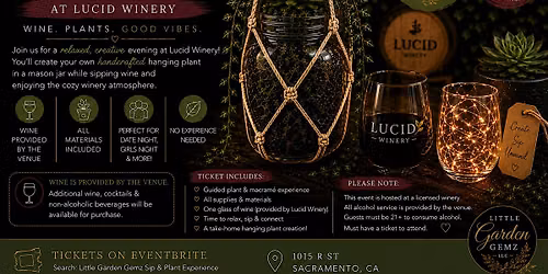 Plant & Sip Experience | Sacramento Night Out
