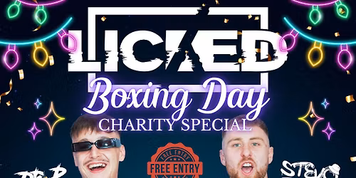 LICKED BOXING DAY CHARITY SPECIAL!