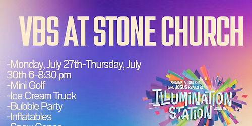 Glow in the Dark Vacation Bible School at Stone Church