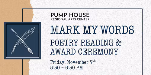 Mark My Words Poetry Reading & Award Ceremony 