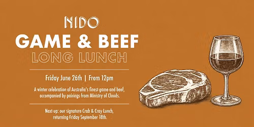 Game & Beef Lunch - Friday June 26