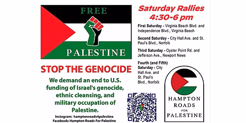 Stop the Genocide in Palestine Rally - Every Saturday