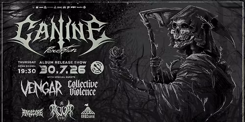 CANINE \u2013 Perception Album Release Show + AQUACORE After Party