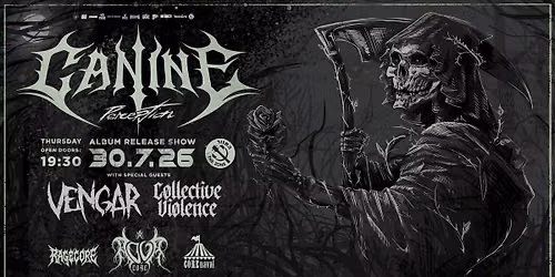 CANINE \u2013 Perception Album Release Show + AQUACORE After Party