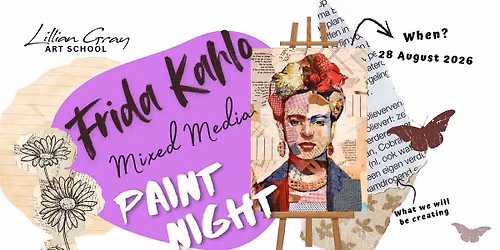 Frida Kahlo Mixed Media Paint Night