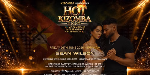 Hot Kizomba Night EKELIPSE Manchester Mo\u00e7ambique Independence Celebration | Workshop & Party