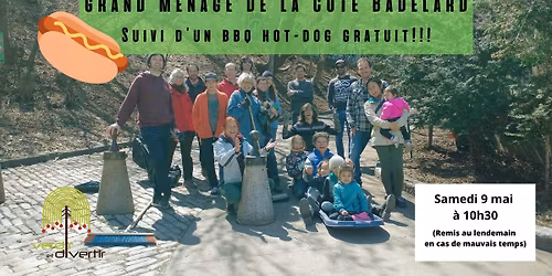 Grand m\u00e9nage de la C\u00f4te Badelard et bbq hot-dog!