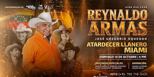 Atardecer Llanero con Reynaldo Armas en Rancho Miami