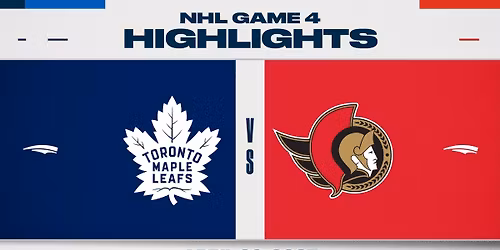 Toronto Maple Leafs vs. Ottawa Senators