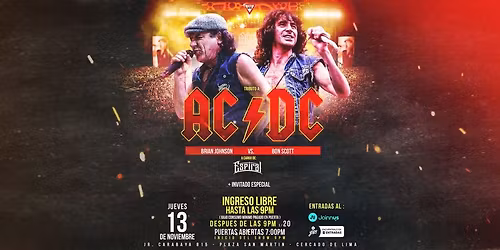 \ud83d\udd25\u26a1 DOS VOCES, UN TRUENO: TRIBUTO A AC\/DC \u26a1\ud83d\udd25