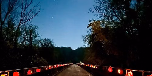 Pumpkins on the Bridge - Halloween in Bynum