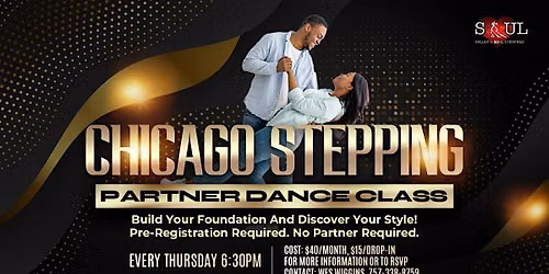 Portsmouth - Beginners Chicago Stepping Dance Class - 8-week Session