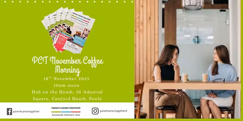 PCT Poole Community Coffee Morning- 18th November 2025