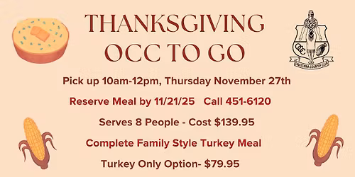 Thanksgiving OCC To-Go
