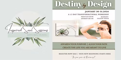 Destiny by Design: 1.5 Day Transformational Event