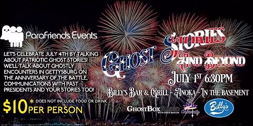 Ghost Stories and Beyond for July