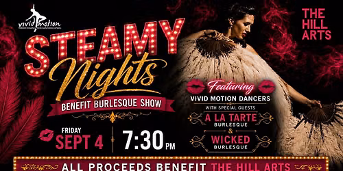 Steamy Nights | Annual Benefit for The Hill Arts