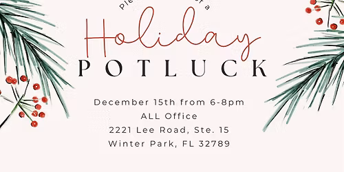 ALL Holiday Potluck