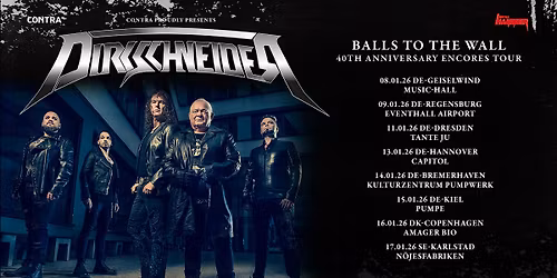 DIRKSCHNEIDER - Balls To The Wall 40th Anniversary - Encores Tour | Hannover