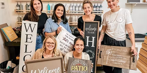 Sip & Paint Night at Rustic Chalk Decor - Downtown Kelowna