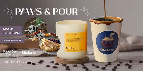 Paws and Pour at District Candle Lab