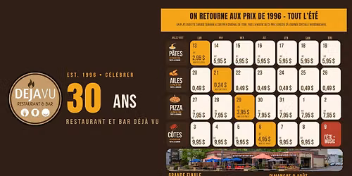 Deja Vu Turns 30  -  Déjà Vu fête ses 30 ans