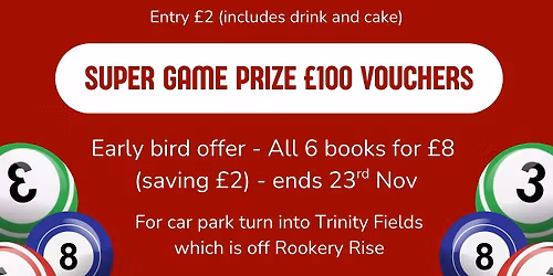 Prize Bingo - doors open at 6:30pm