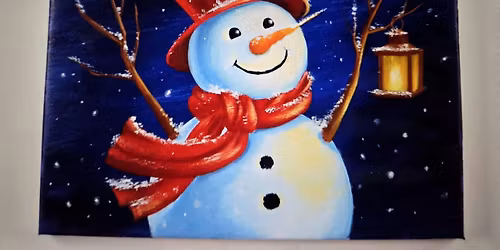 Winter Snowman Paint Night