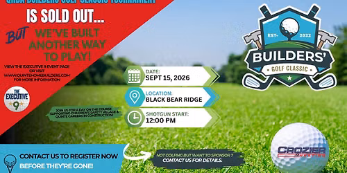 BUILDERS GOLF CLASSIC brought to you by Crozier Heating Ltd.