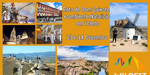Rota de Dom Quixote e ambiente Natal\u00edcio em Toledo