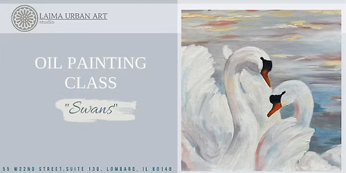 Oil Painting Class "Swans."