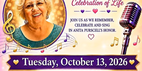 Celebration of life for Anita Purscell with Karaoke, just the way she wanted it ♥