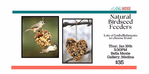 Natural Birdseed Feeders