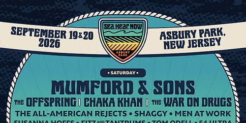 Sea Hear Now Festival: Mumford & Sons  The Offspring & Chaka Khan - Saturday