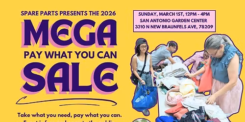 Spare Parts Mega Pay-What-You-Can Sale