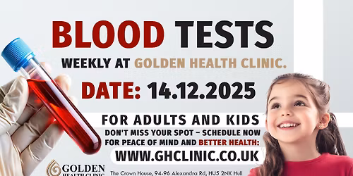 Private Blood Tests in Hull! \ud83e\ude78
