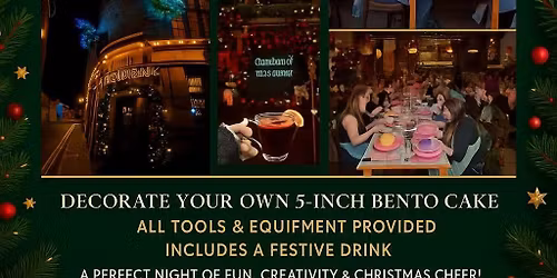 Christmas special cake & sip event