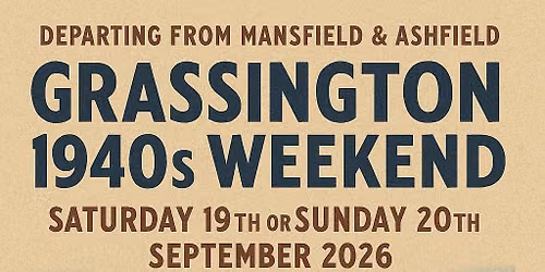 Coach trip to Grassington 1940s weekend 