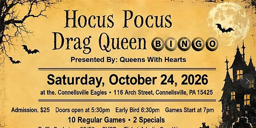 Hocus Pocus Drag Queen Bingo featuring The Sanderson Sisters