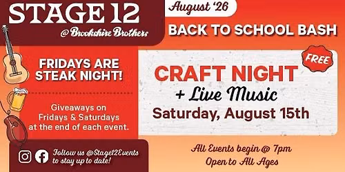 Craft Night + Live Music (ft. Augustine's Green)