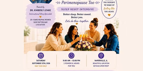 Mimosas & Menopause (& Perimenopause too): Sleep Reset Intensive 