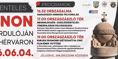 Z\u00e1szl\u00f3szentel\u00e9s TRIANON 106. \u00e9vfordul\u00f3j\u00e1n Sz\u00e9kesfeh\u00e9rv\u00e1ron