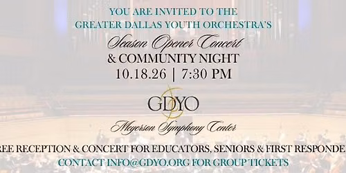 GDYO Season Opener & Community Night