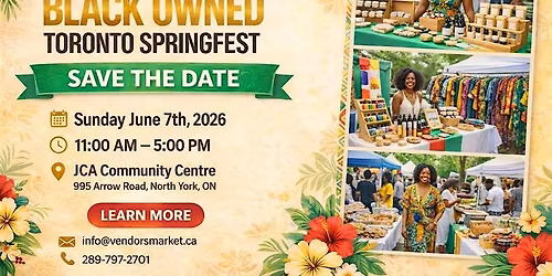 The Black Owned Toronto SpringFest