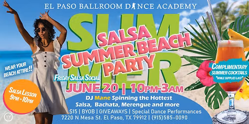 Friday Salsa Beach Party