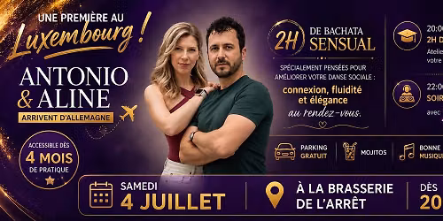 Pour la 1\u00e8re fois\/Antonio et Aline\/2h de bachata sensual\/DJ Ladysalsa