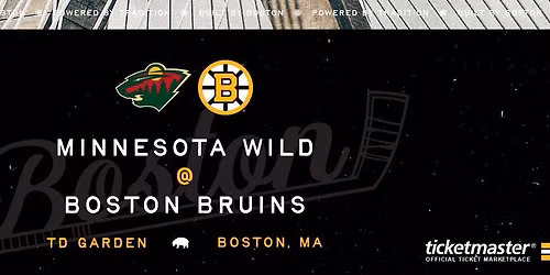 Boston Bruins at Minnesota Wild at Grand Casino Arena