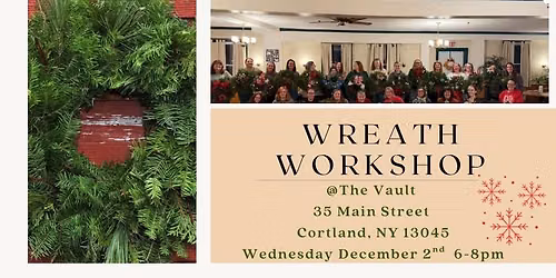 Wreath workshop @ The Vault 