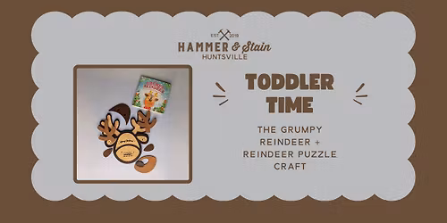 Toddler Time: Reindeer Puzzle Craft